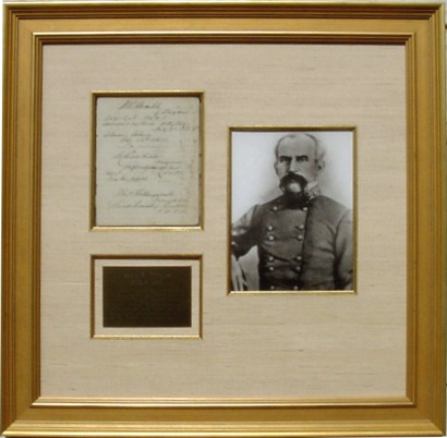 Portrait & Autograph Trimble Civil War Confederate General Isaac R 